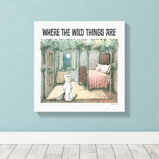 Waar de wilde dingen zijn | Scene 3 Canvas Afdruk (Insitu (Houten vloer))