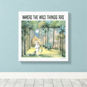 Waar de wilde dingen zijn | Scène 4 Canvas Afdruk (Insitu (Houten vloer))