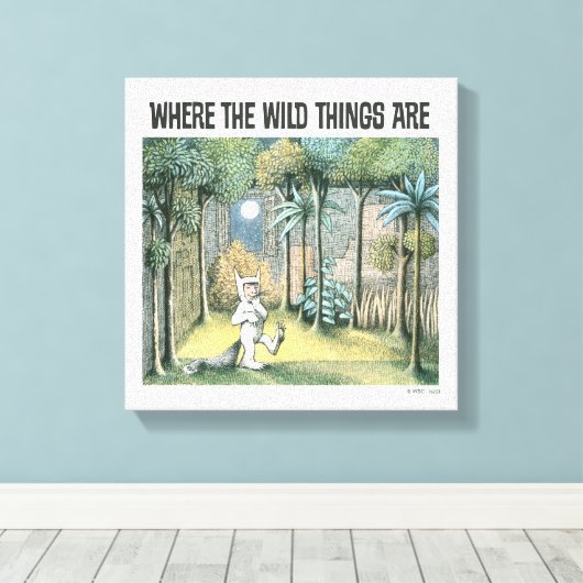 Waar de wilde dingen zijn | Scène 4 Canvas Afdruk (Insitu (Houten vloer))