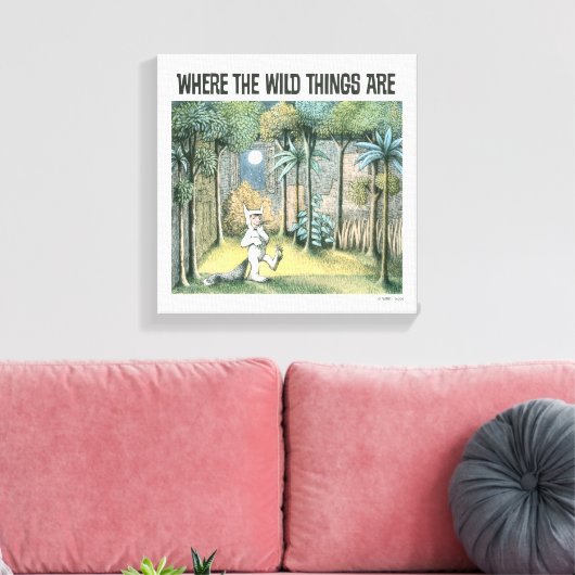 Waar de wilde dingen zijn | Scène 4 Canvas Afdruk (Insitu (Woonkamer))