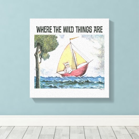 Waar de wilde dingen zijn | Scène 5 Canvas Afdruk (Insitu (Houten vloer))