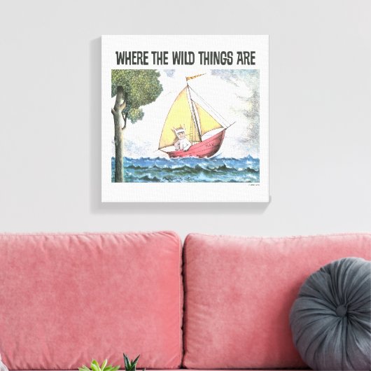 Waar de wilde dingen zijn | Scène 5 Canvas Afdruk (Insitu (Woonkamer))