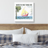 Waar de wilde dingen zijn | Scène 5 Canvas Afdruk (Insitu (Slaapkamer))