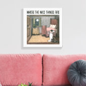 Waar de wilde dingen zijn | Scene 7 Canvas Afdruk (Insitu (Woonkamer))
