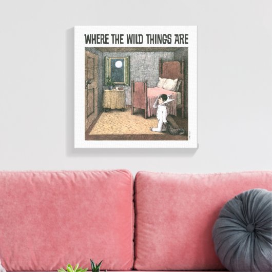 Waar de wilde dingen zijn | Scene 7 Canvas Afdruk (Insitu (Woonkamer))