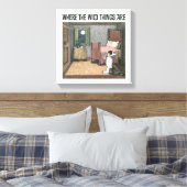 Waar de wilde dingen zijn | Scene 7 Canvas Afdruk (Insitu (Slaapkamer))