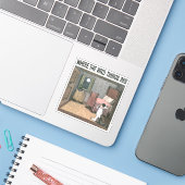 Waar de wilde dingen zijn | Scene 7 Sticker (Laptop met iPhone)