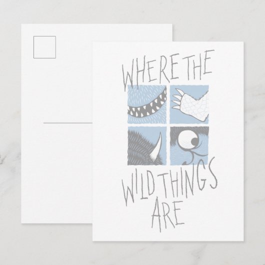 Waar de wilde dingen zijn | Square Graphic Briefkaart (Voorkant / Achterkant)