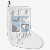 Waar de wilde dingen zijn | Square Graphic Kleine Kerstsok (Voorkant)