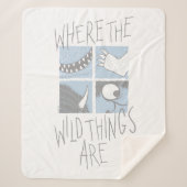 Waar de wilde dingen zijn | Square Graphic Sherpa Deken (Voorkant)