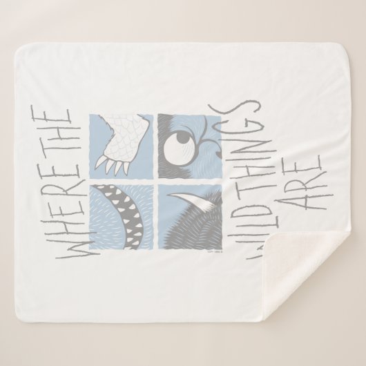 Waar de wilde dingen zijn | Square Graphic Sherpa Deken (Voorkant (horizontaal))