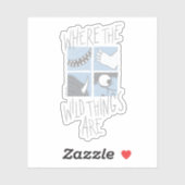Waar de wilde dingen zijn | Square Graphic Sticker (Vel)