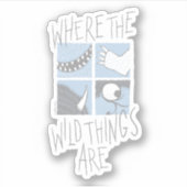 Waar de wilde dingen zijn | Square Graphic Sticker (Voorkant)