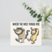 Waar de wilde dingen zijn | Twee wilde dingen Briefkaart (Staand voorkant)