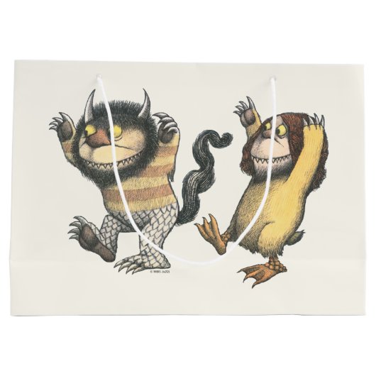 Waar de wilde dingen zijn | Twee wilde dingen Groot Cadeauzakje (Achterkant)