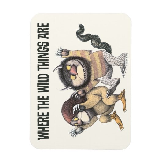 Waar de wilde dingen zijn | Twee wilde dingen Magneet (Verticaal)