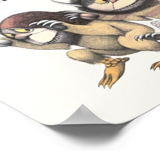 Waar de wilde dingen zijn | Twee wilde dingen Poster (Hoek)