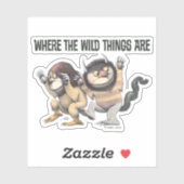 Waar de wilde dingen zijn | Twee wilde dingen Sticker (Vel)