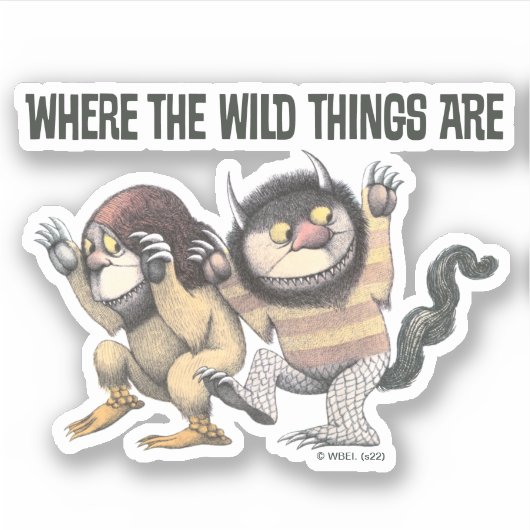 Waar de wilde dingen zijn | Twee wilde dingen Sticker (Voorkant)