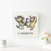 Waar de wilde dingen zijn | Twee wilde dingen Vierkante Klok (Huis)