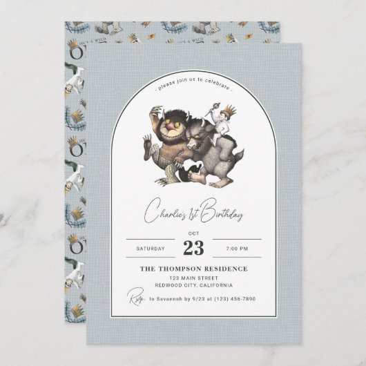 Waar de wilde dingen zijn | Verjaardag van de boog Kaart (Voorkant / Achterkant)