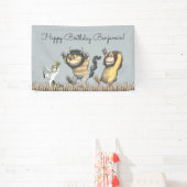 Waar de Wilde Dingen Zijn Verjaardagsbanner Spandoek (Insitu)
