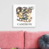 Waar de Wilde Dingen Zijn | Wezens Canvas Afdruk (Insitu (Woonkamer))