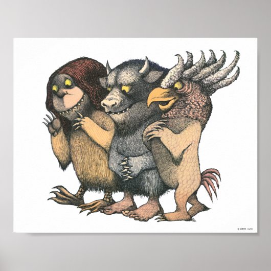 Waar de Wilde Dingen Zijn | Wezens Poster (Voorkant)