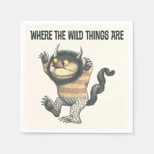 Waar de Wilde Dingen Zijn | Wild Thing Servet (Voorkant)