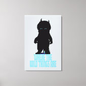 Waar de wilde dingen zijn | Wild Thing Silhouette Canvas Afdruk (Voorkant)