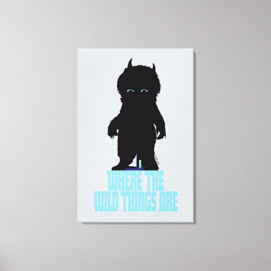 Waar de wilde dingen zijn | Wild Thing Silhouette Canvas Afdruk (Voorkant)