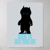 Waar de wilde dingen zijn | Wild Thing Silhouette Poster (Voorkant)