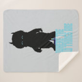 Waar de wilde dingen zijn | Wild Thing Silhouette Sherpa Deken (Voorkant (horizontaal))