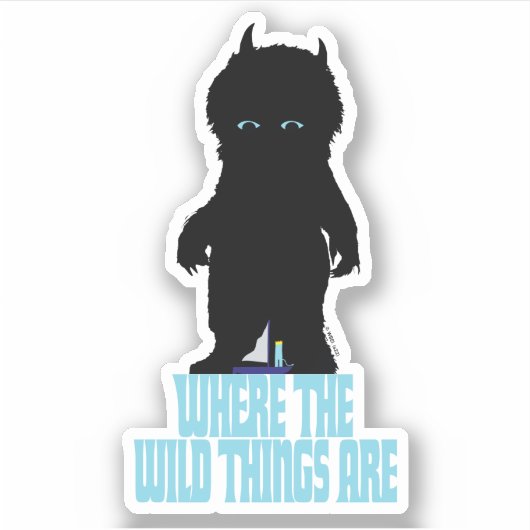 Waar de wilde dingen zijn | Wild Thing Silhouette Sticker (Voorkant)