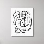 Waar de wilde dingen zijn | Wild Thing Sketch Canvas Afdruk (Voorkant)