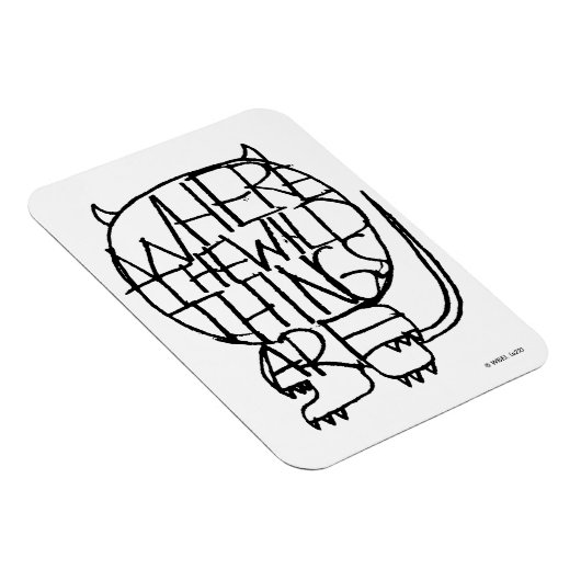 Waar de wilde dingen zijn | Wild Thing Sketch Magneet (Rechterzijde)