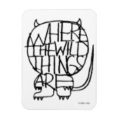 Waar de wilde dingen zijn | Wild Thing Sketch Magneet (Verticaal)