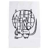 Waar de wilde dingen zijn | Wild Thing Sketch Medium Cadeauzakje (Achterkant)