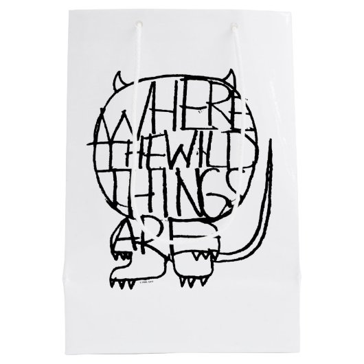 Waar de wilde dingen zijn | Wild Thing Sketch Medium Cadeauzakje (Achterkant)
