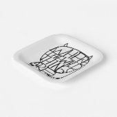 Waar de wilde dingen zijn | Wild Thing Sketch Papieren Bordje (Gebogen)