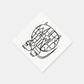 Waar de wilde dingen zijn | Wild Thing Sketch Servet (Hoek)