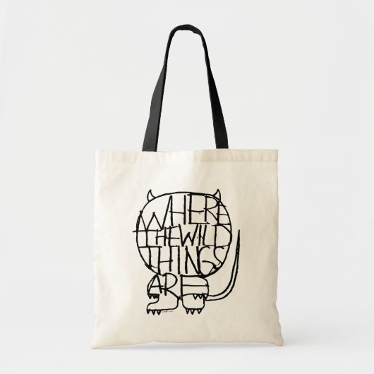 Waar de wilde dingen zijn | Wild Thing Sketch Tote Bag (Voorkant)