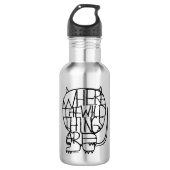 Waar de wilde dingen zijn | Wild Thing Sketch Waterfles (Voorkant)