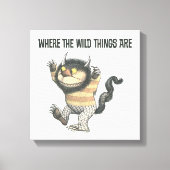 Waar de wilde dingen zijn | Wilde dding Canvas Afdruk (Voorkant)