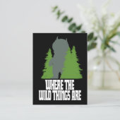Waar de wilde dingen zijn | Wilde dding en bomen Briefkaart (Staand voorkant)