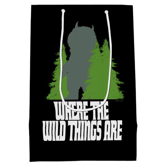 Waar de wilde dingen zijn | Wilde dding en bomen Medium Cadeauzakje (Achterkant)