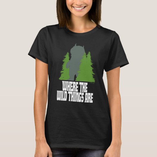 Waar de wilde dingen zijn | Wilde dding en bomen T-shirt (Voorkant)
