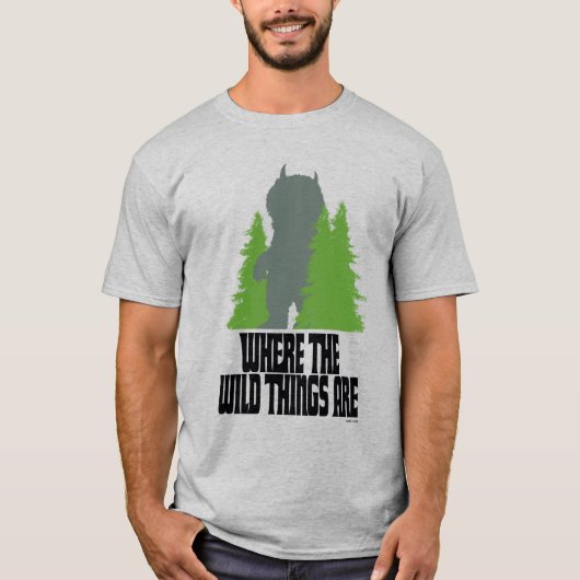 Waar de wilde dingen zijn | Wilde dding en bomen T-shirt (Voorkant)