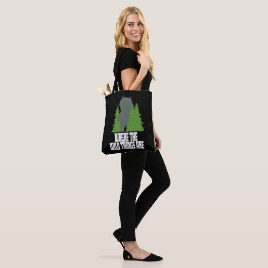Waar de wilde dingen zijn | Wilde dding en bomen Tote Bag (Op model)