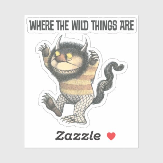 Waar de wilde dingen zijn | Wilde dding Sticker (Vel)